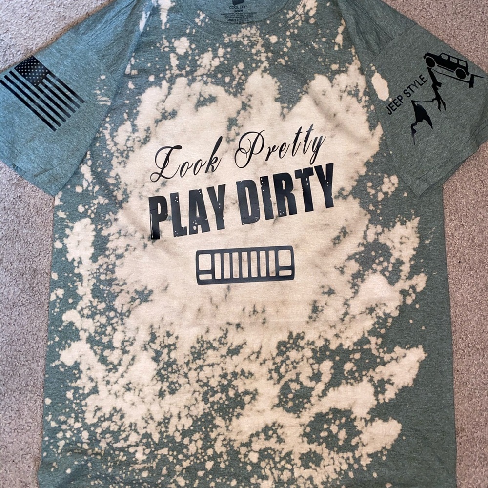Bleach stained Jeep shirts